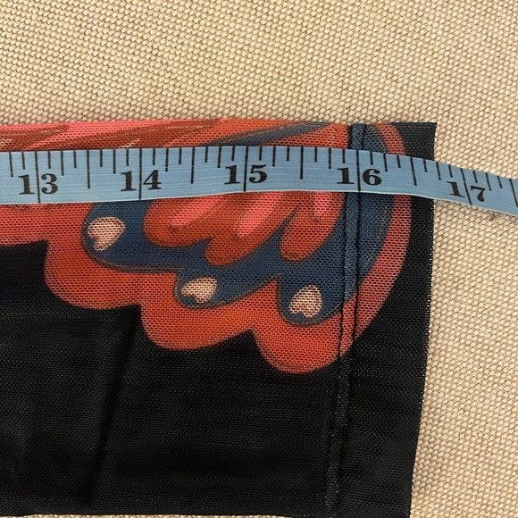 NEW Johnny Was XS Kaia Mesh Tee T-Shirt Women's Blue Pink Symmetrical Ryland - Picture 13 of 14